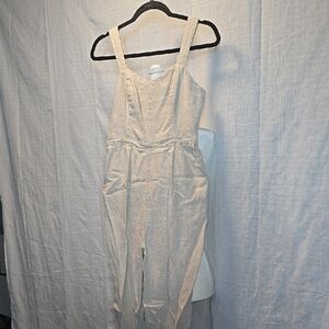 ⭐️Elegant Cream Linen Jumpsuit